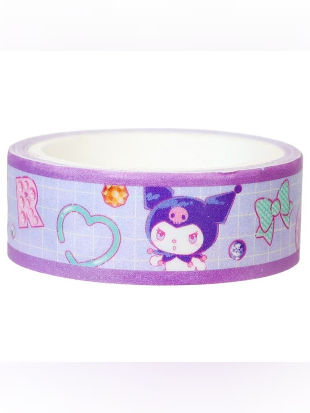 Sanrio Kuromi Glow in the Dark Masking Tape 15mm x 2m